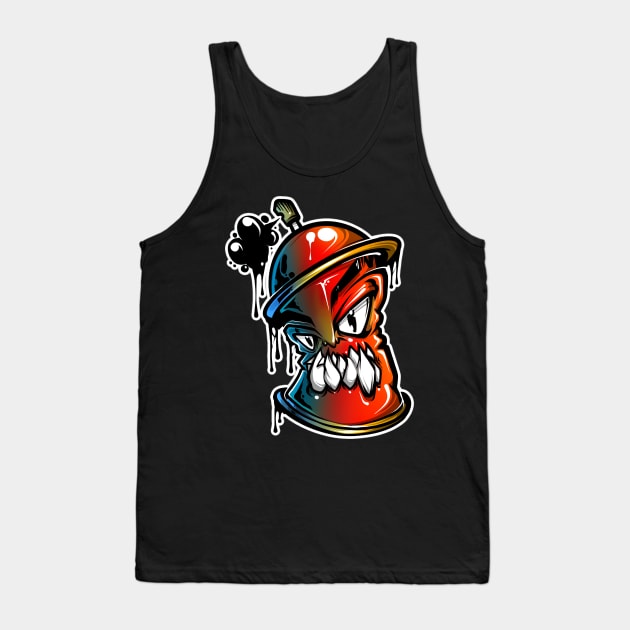 Spray Can Graffiti Tank Top by Graffitidesigner